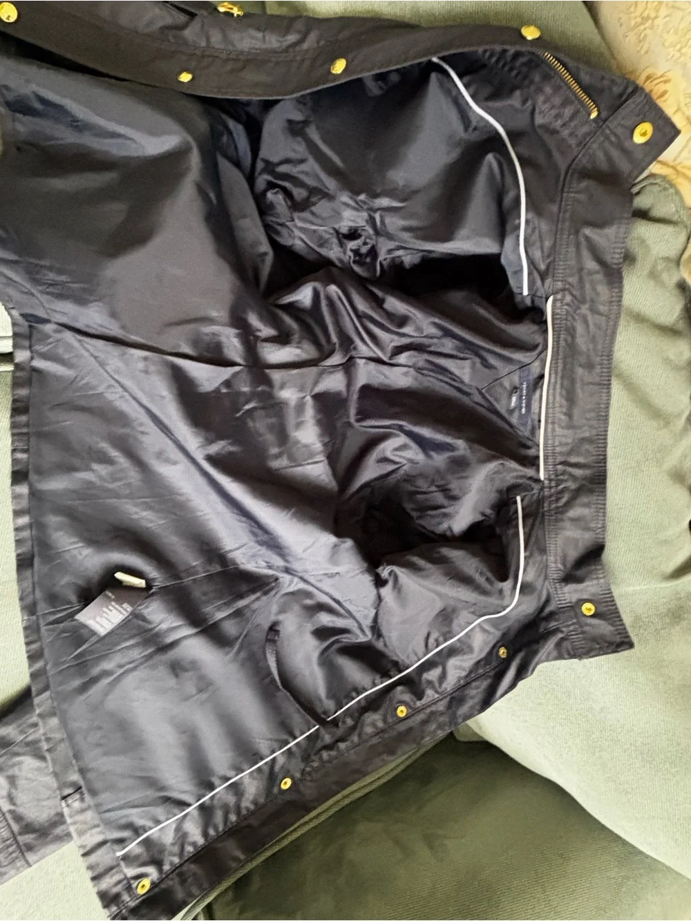 Tommy Hilfiger Navy Utility Field Jacket Gold Hardware Women’s Large